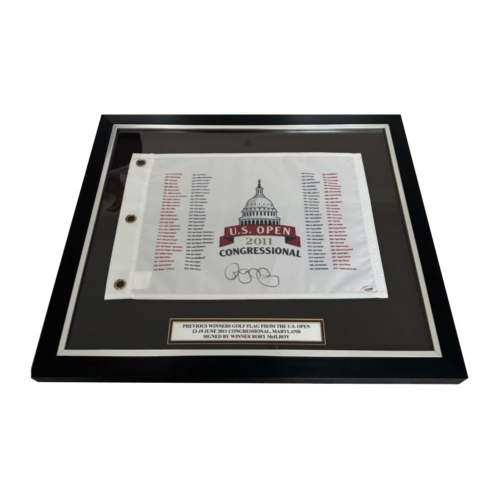 Rory McIlroy US Open Signed 2011 Special Winners Edition Flag